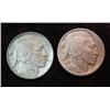 Image 1 : 731. 1913 P Type One & Two Buffalo Nickels. Both with full horns.