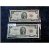 Image 1 : 1691. Series 1953 & 1963 $2 U.S. Notes. "Red Seal" F-12.