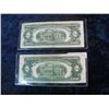 Image 2 : 1691. Series 1953 & 1963 $2 U.S. Notes. "Red Seal" F-12.