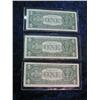 Image 2 : 1695. Series 1957, 57A, & 57B $1 Silver Certificates. VG-F