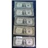Image 1 : 1704. (2) Series 1935E, 35F, 35G, & 57B $1 Silver Certificates. VG-F.