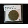 Image 2 : 1709. 1856 U.S. Large Cent. VG-8. Partial hole on reverse.