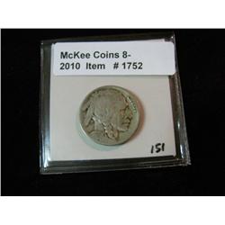 1752. 1924 D Buffalo Nickel. G-4.