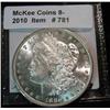 Image 1 : 781. 1880 S  Morgan Silver Dollar. Brilliant MS 63 Prooflike.