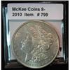 Image 1 : 799. 1889 P Morgan Silver Dollar. AU 50.