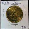 Image 1 : 900. 1866-1966 Ogden, Iowa, 100 Years of Progress, Good for 50c in Trade