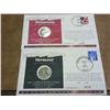 Image 1 : 2-STATE QUARTER FDC'S (MN AND VERMONT)