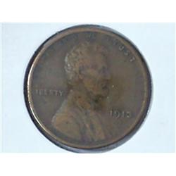 1913-S LINCOLN CENT (FINE)