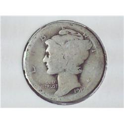 1917 MERCURY DIME
