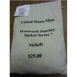 US MINT SEALED BAG OF 2004-P PEACE MEDAL NICKELS