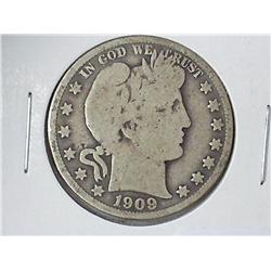 1909 BARBER HALF DOLLAR