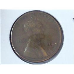 1924-D LINCOLN CENT (SEMI-KEY) VERY FINE