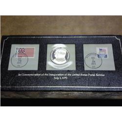 US POSTAL SERVICE FDC WITH STERLING PROOF MEDAL