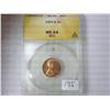 Image 1 : 1954-S LINCOLN CENT ANACS MS64 RED