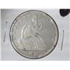 Image 1 : 1875 SEATED LIBERTY HALF $ (RIM BUMPS) VG