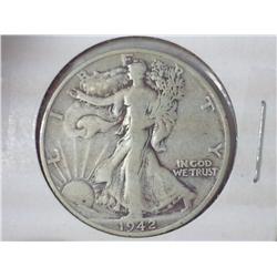 1942-S WALKING LIBERTY HALF DOLLAR