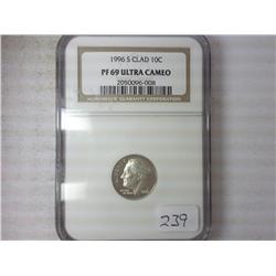 1996-S ROOSEVELT DIME NGC PF69 ULTRA CAMEO