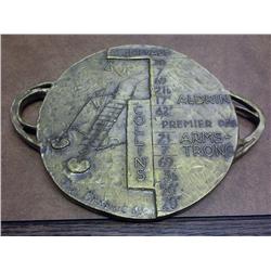 6 1/4'' BRASS SPACE RELATED PLAQUE