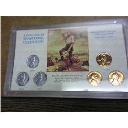 LINCOLN WARTIME COINAGE (AS SHOWN)