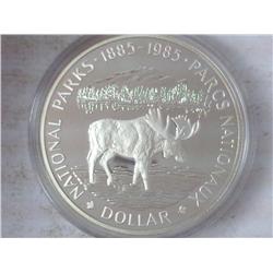1985 CANADA NATIONAL PARKS $ (PROOF) .3750 OZ ASW.