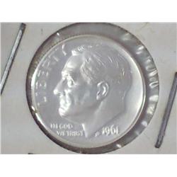 1961 SILVER ROOSEVELT DIME (PROOF)