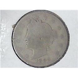 1894 LIBERTY ''V'' NICKEL (GOOD)