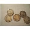 6 Jefferson Nickels, 1938-49