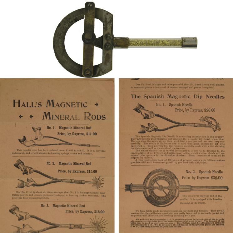 Magnetic Mineral Rod with Original Broadside