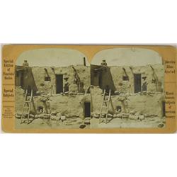 Hopi Mesas,AZ - Navajo County - 1870s-1930s - Hopi Pueblo Stereoview :  