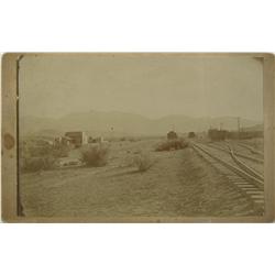 Kirkland,AZ - Yavapai County - c1890 - Train Station and Town Photograph *Territorial* :  