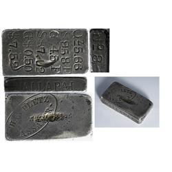 Wallapai,AZ - Mohave County - c1873 - Chas Pletz Silver Ingot ~ Discovery Ingot! :  