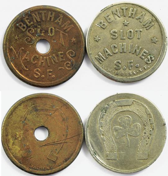San Francisco,CA - Slot Machine Token Collection: Bentham Slot Machines