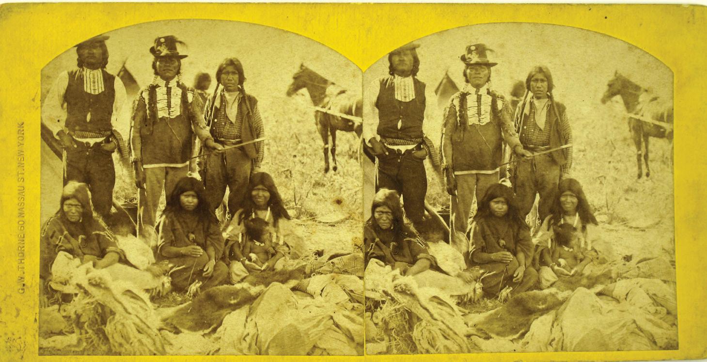 Bingham County,ID - 1864-1879 - Snake Indians Stereoview