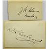 Image 1 : Carson City,NV - Ormsby County - No Date - Mounted Signatures of Nevada Governors Adams and Colcord 