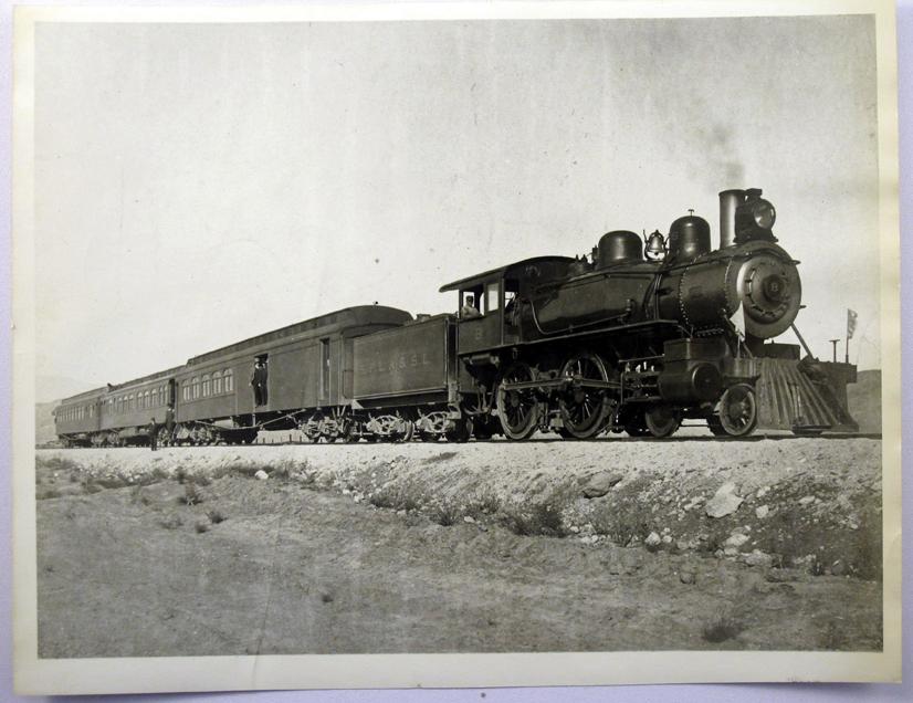 NV - 1903 - Train Pauses on Track Photograph