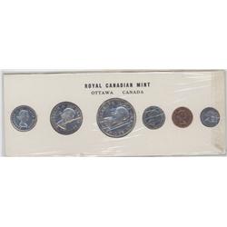 1960 STAMP 3 PL set Silver coins (1$, 10-25-50 cents)