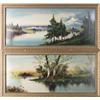 Image 1 : (2) Hampen, Palet Knife Oil Paintings on Board 
