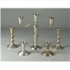 Image 1 : (5) Antique Sterling Weighted Candlesticks