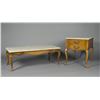Image 1 : (2) French Provincial Marble Top Tables