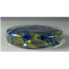 Image 1 : Large Signed Art Glass Paperweight/Stand