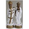 Image 1 : Pair of Large Pottery Asian Royalty Figures