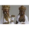 Image 2 : Pair of Large Pottery Asian Royalty Figures