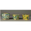 Image 1 : (3) Pottery "Eggs & Spinach" Jars