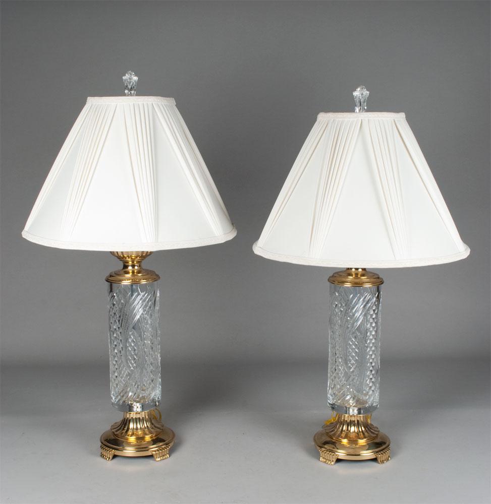Pr. Waterford Crystal Lamps