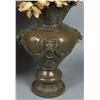 Image 2 : (2) Large Urns with Decorative Flowers