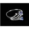 Image 2 : Diamond, Tanzanite and 14K White Gold Ring
