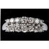 Image 1 : Ladies 14K White Gold and Diamond Ring