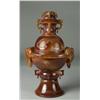 Image 1 : Fine Chinese Qing Carved Red Agate Urn