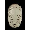 Image 2 : Chinese Qing Carved Celadon Jade Plaque