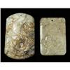 Image 1 : (2) Chinese Qing Carved Jade Plaques